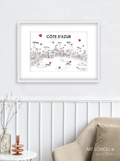 Affiche Côte d'Azur  