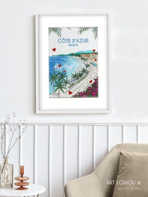Affiche Côte d'Azur 06