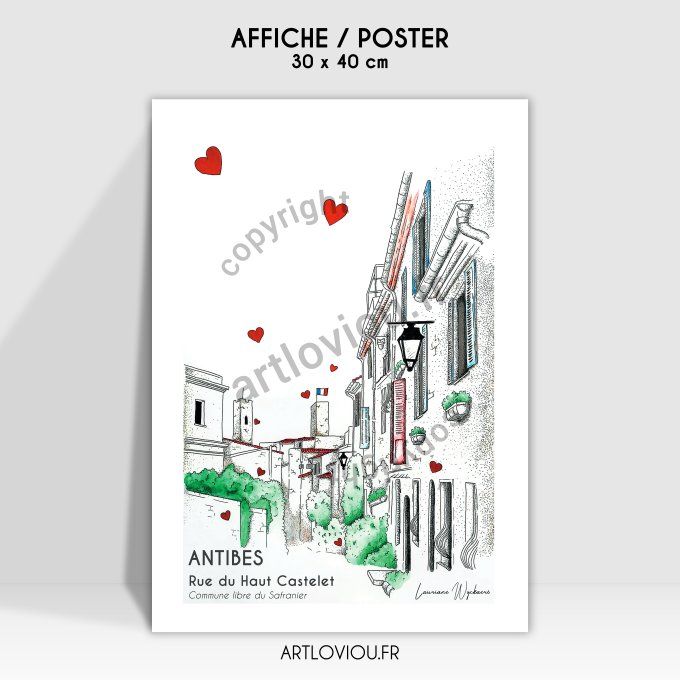 Affiche Antiboise - Haut Castelet