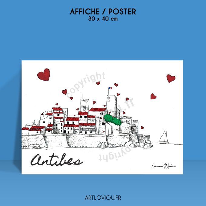 Affiche Antiboise - Les Remparts