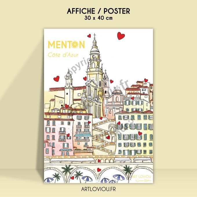Affiche Menton - Côte d'Azur 06 