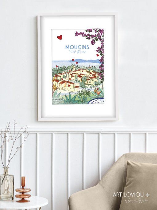 Affiche Mougins - French Riviera