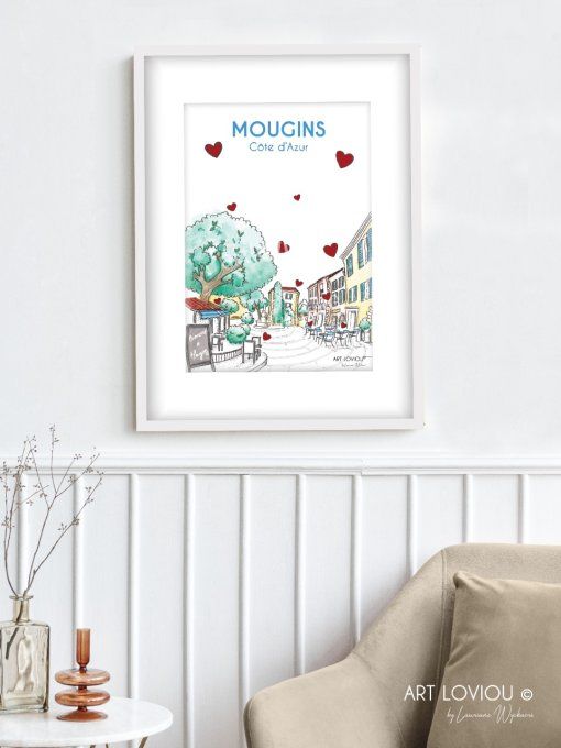 Affiche Mougins - Côte d'Azur